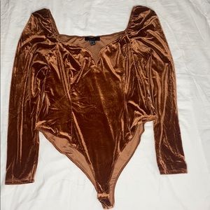 FOREVER 21 Velvet Body Suit